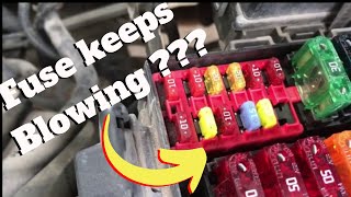 How to fix a blown fuse. Short to ground