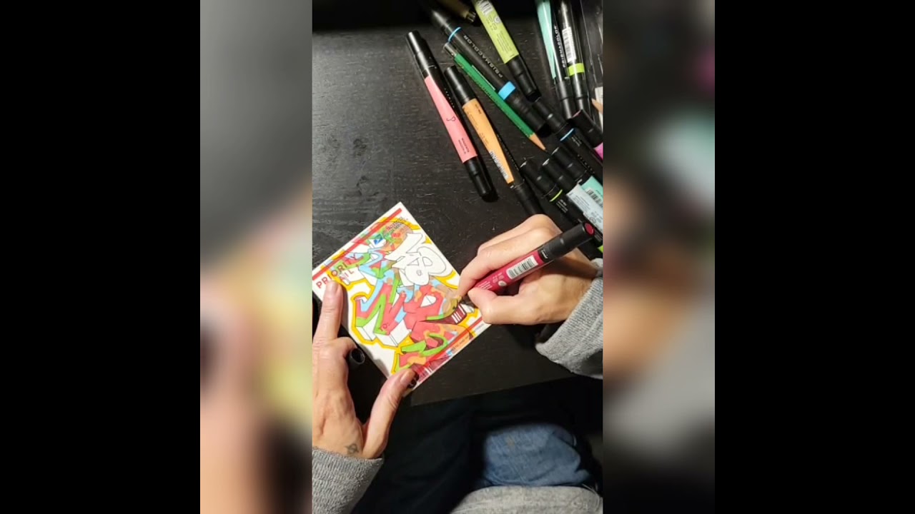 Postal Slap Graffiti Speed Draw by Gone84 - YouTube