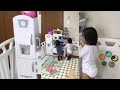 キッドクラフト キッチン｜ままごとキッチン| Kidkraft Vintage Toy  kitchen for the twins｜子供用キッチン