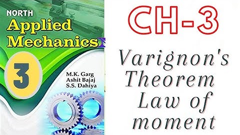 Lect -3 Applied Mechanics CH -3 ( Moment )