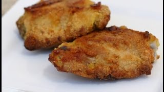 Oven Fried Chicken That Tastes Like Deep Fried!  Healthy -  Rockin Robin Cooks