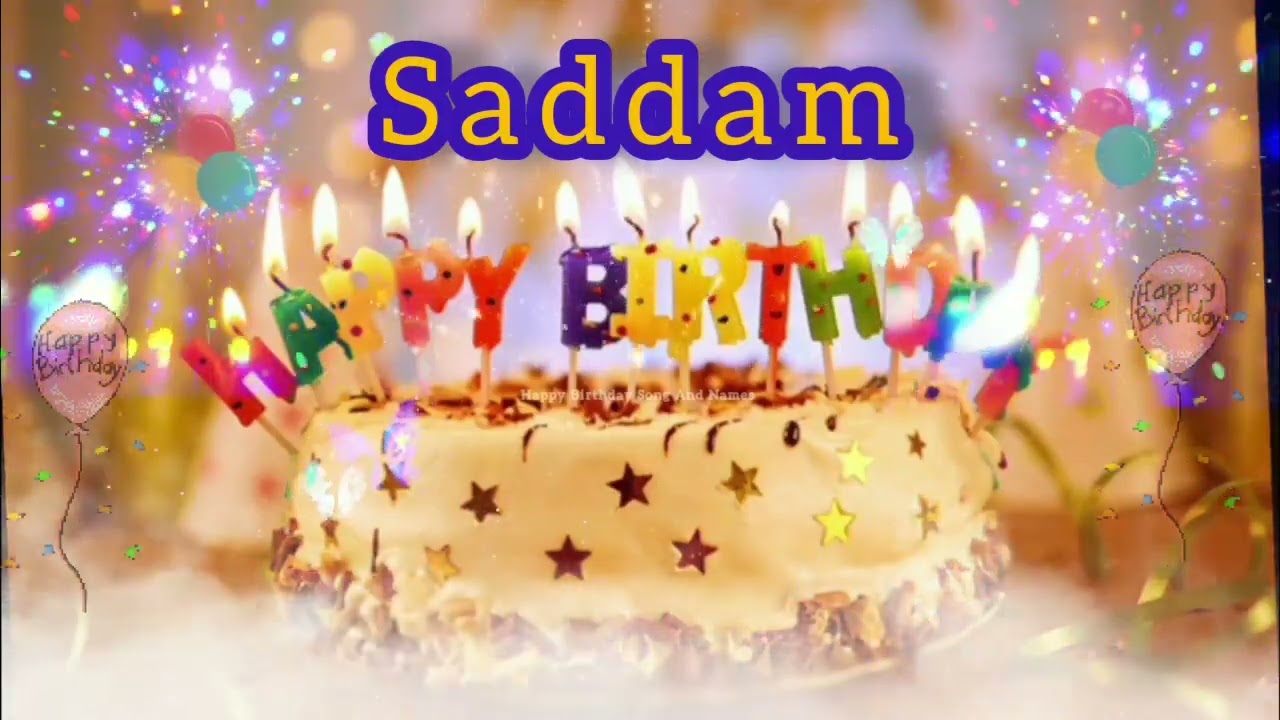 Details 122+ saddam birthday cake best