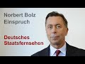 Norbert Bolz: Deutsches Staatsfernsehen