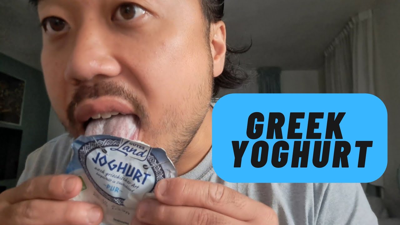 Lid Licking Greek Yoghurt - Asmr Eating Sounds