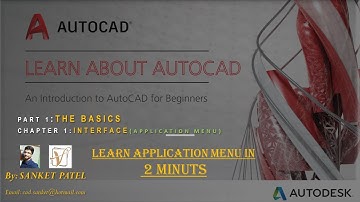 Application Menu in AutoCad | Use of Application Menu | AutoCad for Mechanical & Civil Engineering