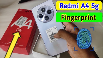 Redmi a4 5g fingerprint lock setting/Redmi a4 fingerprint screen lock/fingerprint sensor