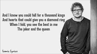 The Joker And The Queen - Ed Sheeran (Lyrics) Resimi