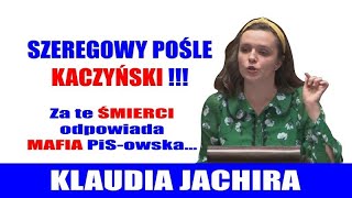 Szeregowy pośle Kaczyński! Show w Sejmie Klaudii Jachiry