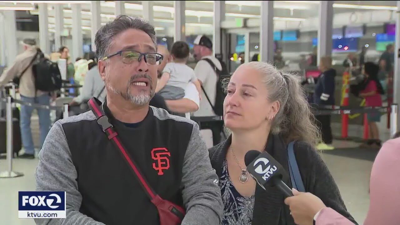 Maui wildfires leave vacationing couple in tears