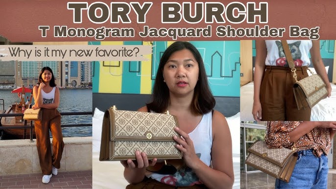 cek tory burch T Monogram jacquard camera bag Ori/palsu 