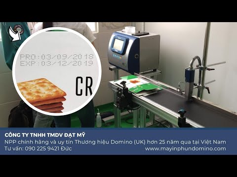 Video Máy in phun date hạn sử dụng bao bì bánh kẹo | Máy in... - youtube