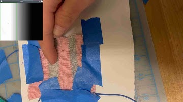 Knitted capacitive touch sensor: test 3