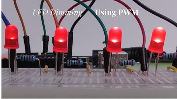 LED dimming by using Pulse Width Modulation (PWM)