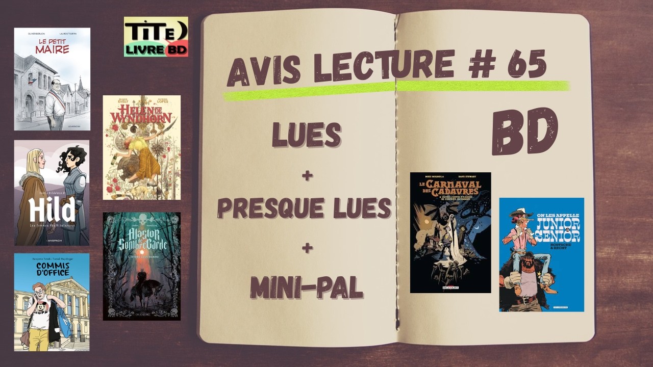 J'ai fait un mélange : BD lues, BD presque lues et mini-PAL (avis lecture #65)