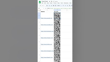 How to make QR codes fast in Google Sheets. #googlesheets #excel #spreadsheets