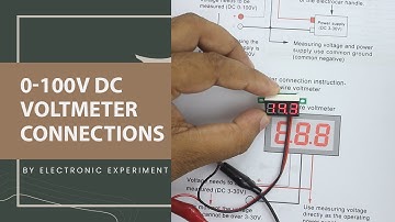How to make 0-100V DC Voltmeter Connections | mini volt meter | 12v volt meter