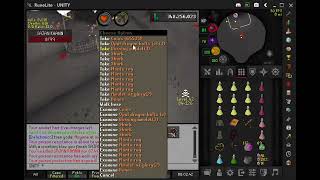 #osrs  Vorkath bot killed while transfering GP to mule account