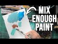 How to mix enough paint in watercolor  for beginners