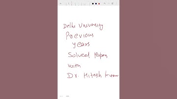 delhi university previous years solved papers by Dr hitesh kumar #examalert #dupyq