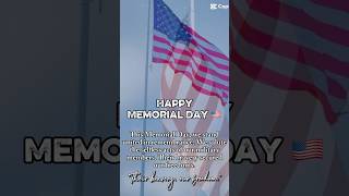 Today’s Memorial Day, we pause to honor those who made the ultimate sacrifice for our country. 🇺🇸