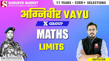 Limits -  For Air force II Agniveer Vayu X Group Math II by Aditya sir