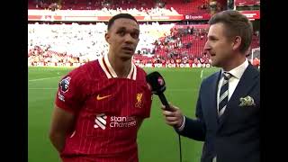 Trent in tears as speaking about Jurgen.