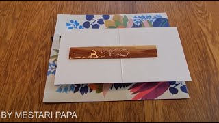 How to make wooden bookmark. Kirjanmerkki