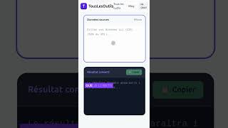 ⏱️ Convertir du JSON, CSV ou XML en 1 Clic ! #Shorts
