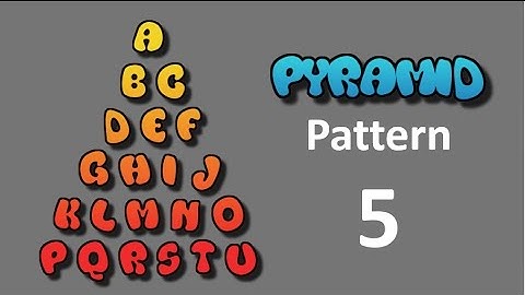 8 Pyramid Pattern Print with ALPHABETS & DIGITS - Part 04 ( বাংলা ) | C language