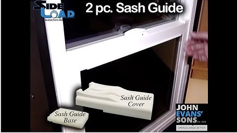 John Evans SideLoad™ Balance - Sash Guides & NEW Sash Cam Demo