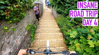 WOULD YOU RIDE THESE INSANELY STEEP STAIRS?// INSANE ROADTRIP #4