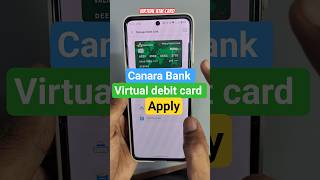 canara bank virtual Debit card issue kaise karwaye | how to apply canara bank virtual Debit card