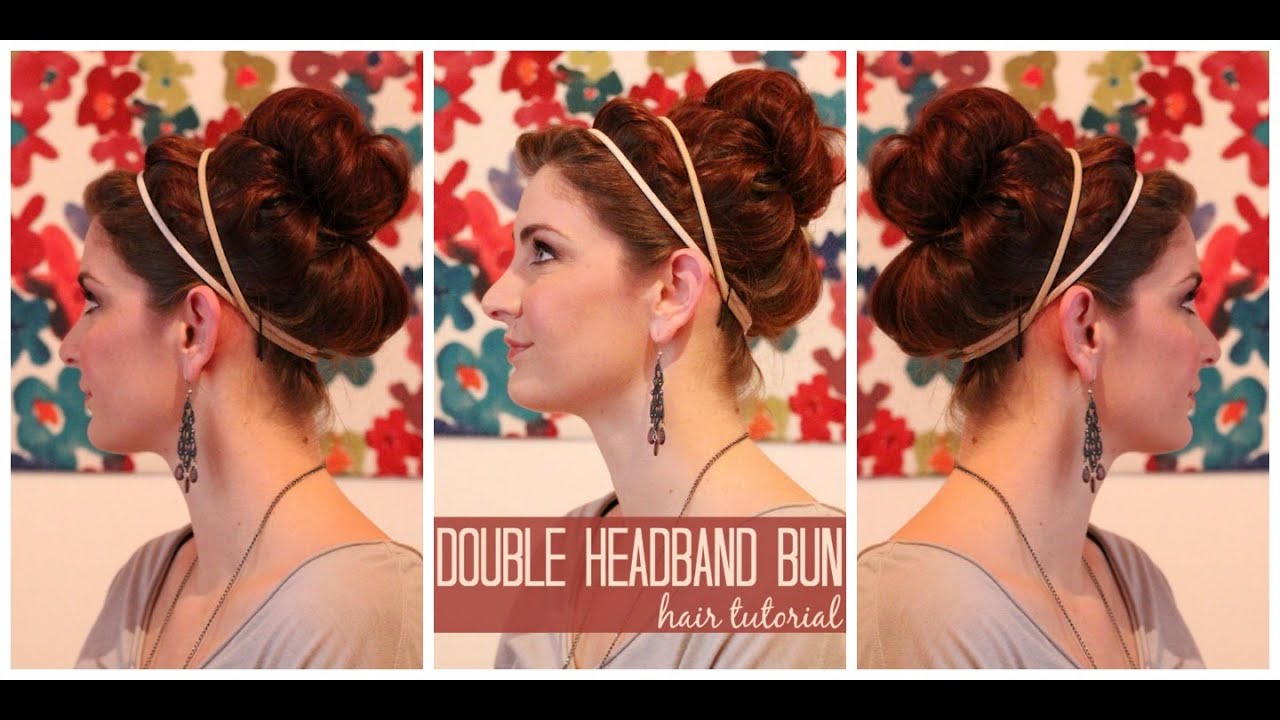 Double Headband with Poof Hair Tutorial YouTube