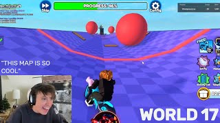 Windpress plays BRAND NEW BIKE OBBY WORLD 17 for FIRST time (speedrun)