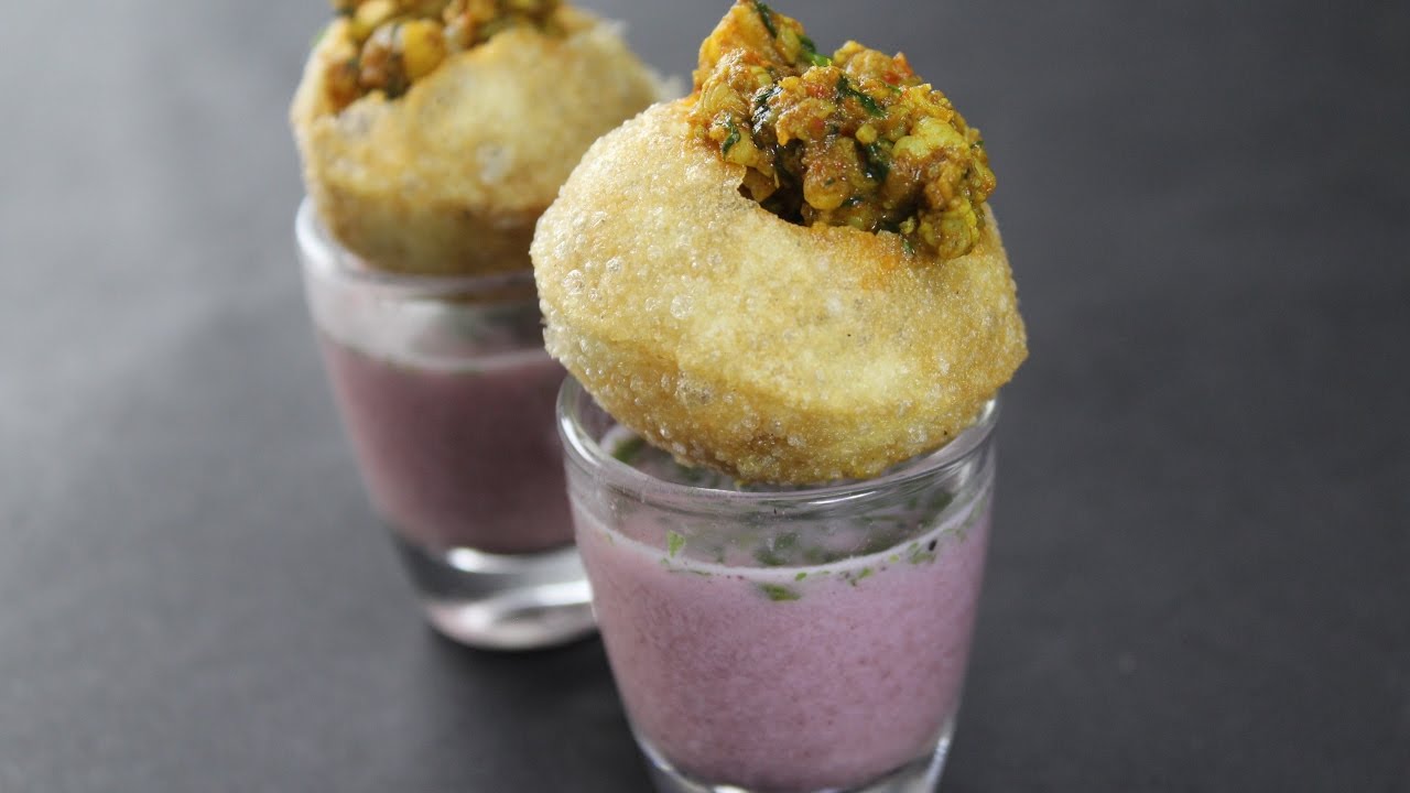 Sol Kadhi Shots With Prawn Golgappa