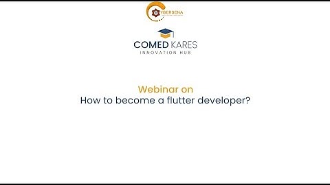 WEBINAR ON: - HOW TO BECOME A FLUTTER DEVELOPER - Dr Dinesha H. A
