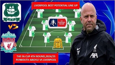 PLYMOUTH ARGYLE VS LIVERPOOL ~ LIVERPOOL Best Potential Lineup THE FA CUP FOURTH ROUND 2024/2025