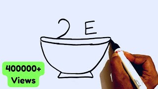 How To Draw Fruit Basket Step By Step With Number 