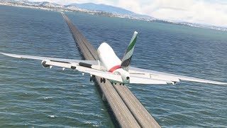 very dangerous landing Emirates Cargo at Galeao-Antonio C Jobim Intl .RP