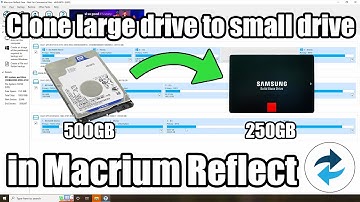 How to clone a larger drive to a smaller drive in Macrium Reflect