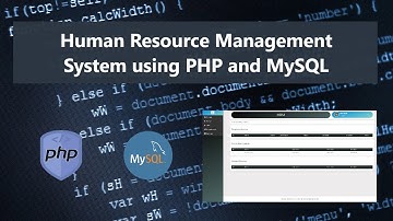 Human Resource Management System in PHP and MySQL DEMO