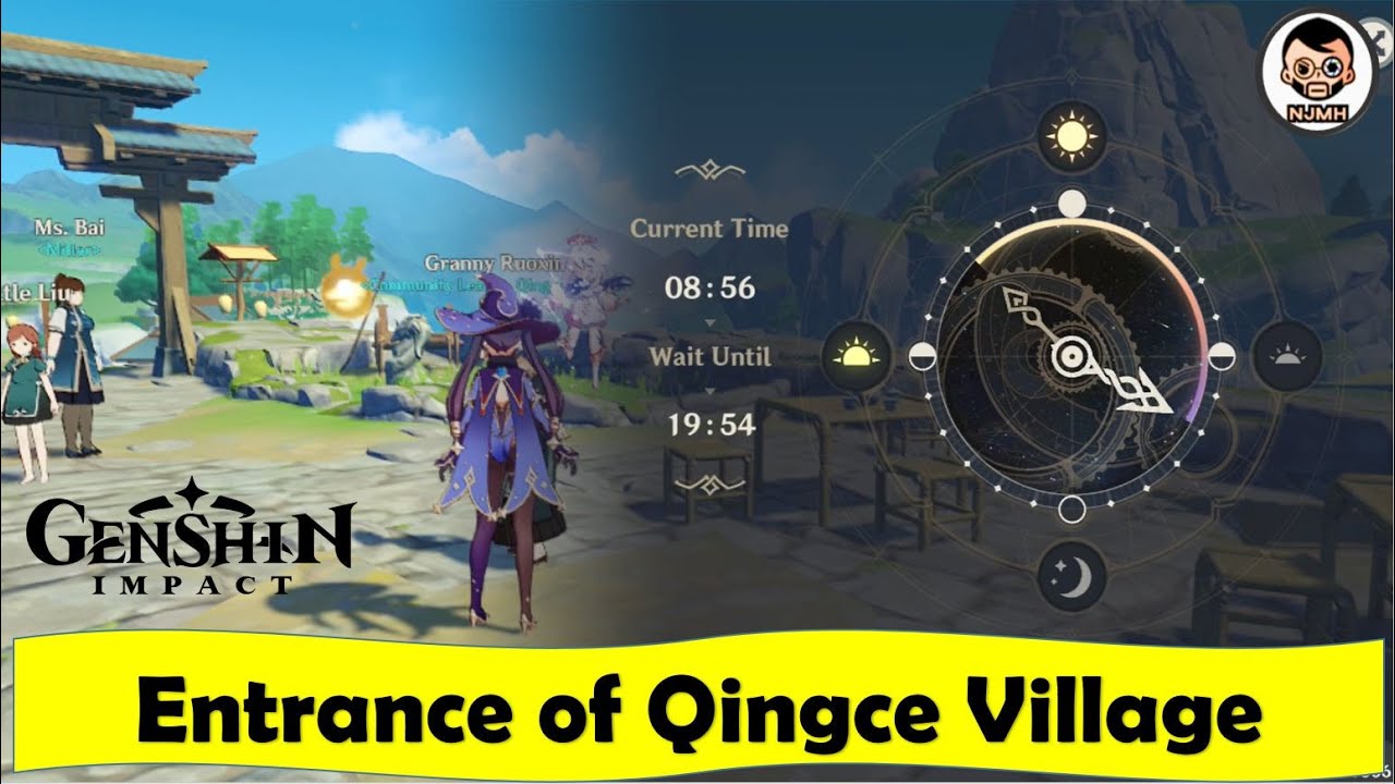 Head to the Entrance of Qingce Village at night (1800 0000