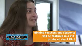 VIA 2020 Great Teachers Essay Contest