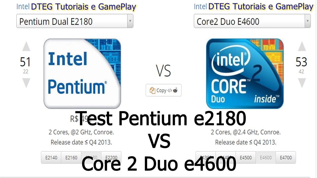 intel core 2 duo e4600 vs e2200