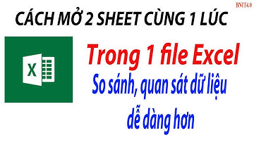 Mở 2 SHEET cùng 1 lúc trong 1 file EXCEL l So sánh, quan sát dữ liệu dễ dàng hơn l BNIT4.0