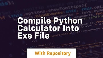 compile python calculator into exe file