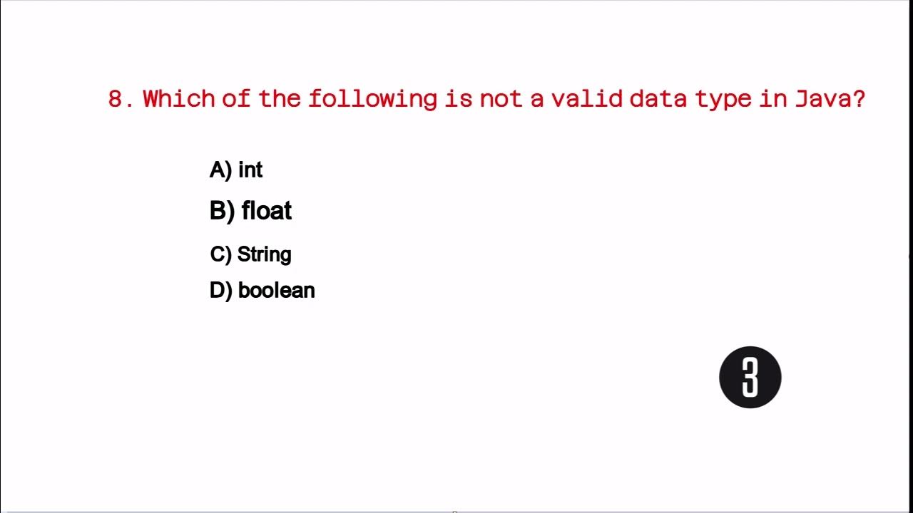 Essential Java MCQs: Must-Know Basics for Interviews- Part1 - YouTube