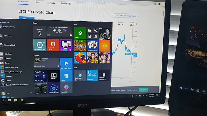 How to connect a Monitor to your laptop using HDMI and DVI adapter