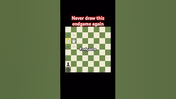 How to never draw this endgame again -chess tactics - tutorial #chess #shorts #chesstips
