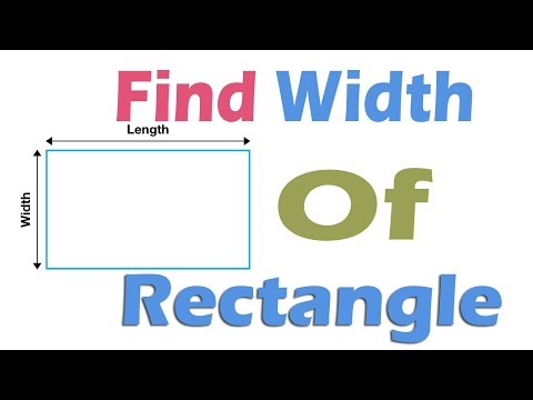 Video: How To Determine The Width